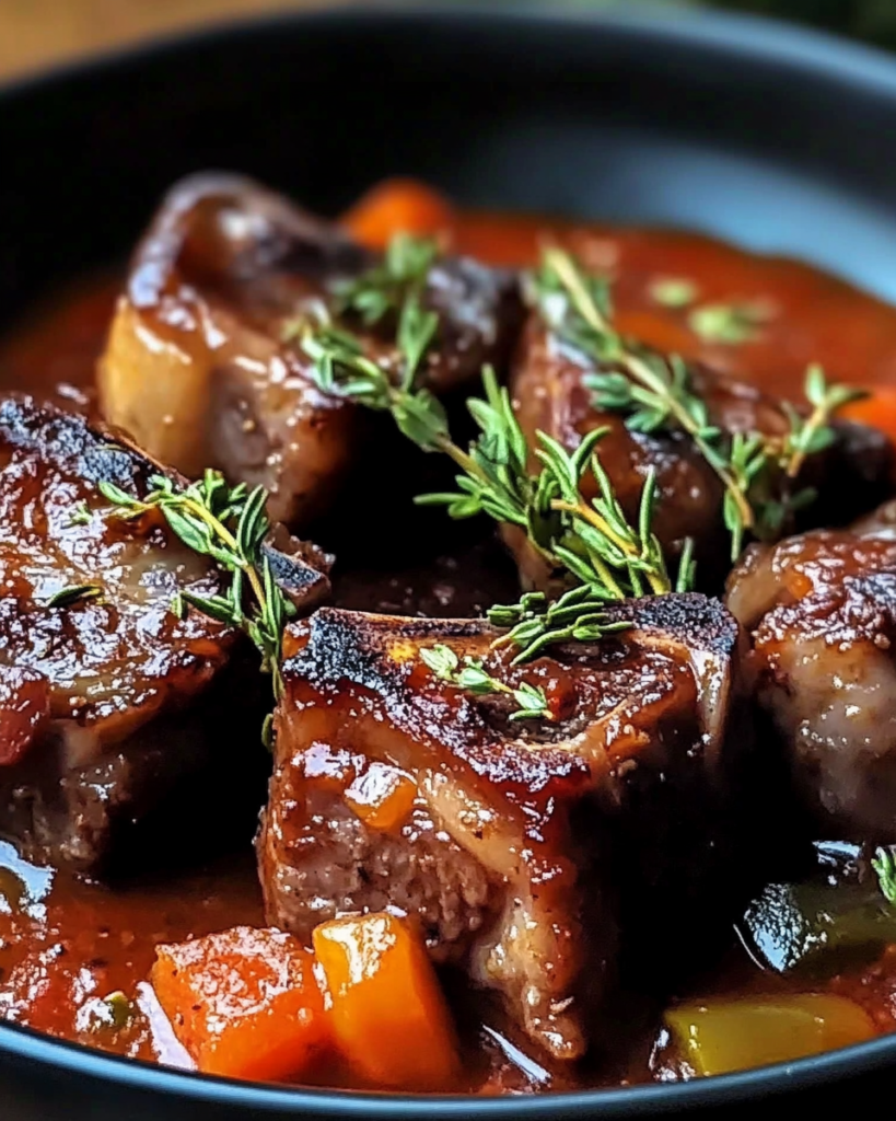 Mediterranean-Style Braised Lamb Chops in Rustic Herb Tomato Sauce