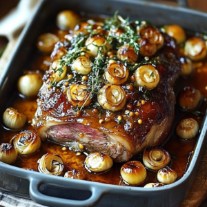 Garlic, Honey & Mustard Confit Lamb Shoulder – Oven-Roasted to Perfection