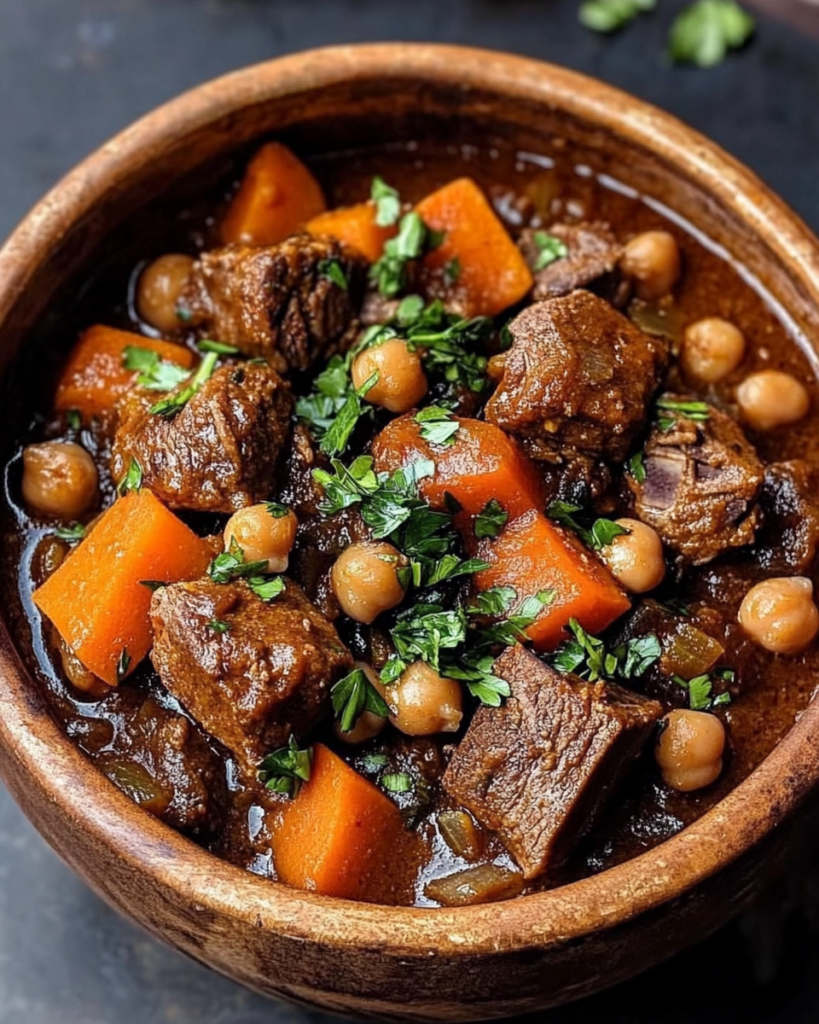 Anti-Inflammatory Moroccan Lamb Tagine with Prunes, Chickpeas & Spiced Vegetables