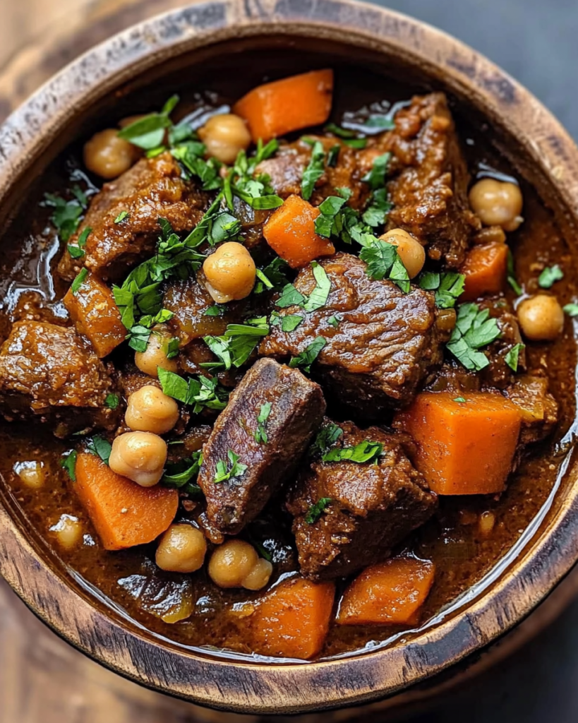Anti-Inflammatory Moroccan Lamb Tagine with Prunes, Chickpeas & Spiced Vegetables