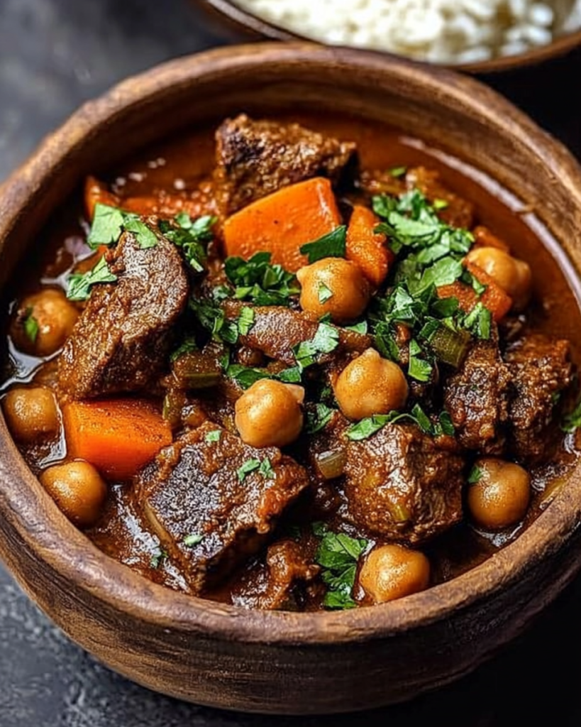 Anti-Inflammatory Moroccan Lamb Tagine with Prunes, Chickpeas & Spiced Vegetables
