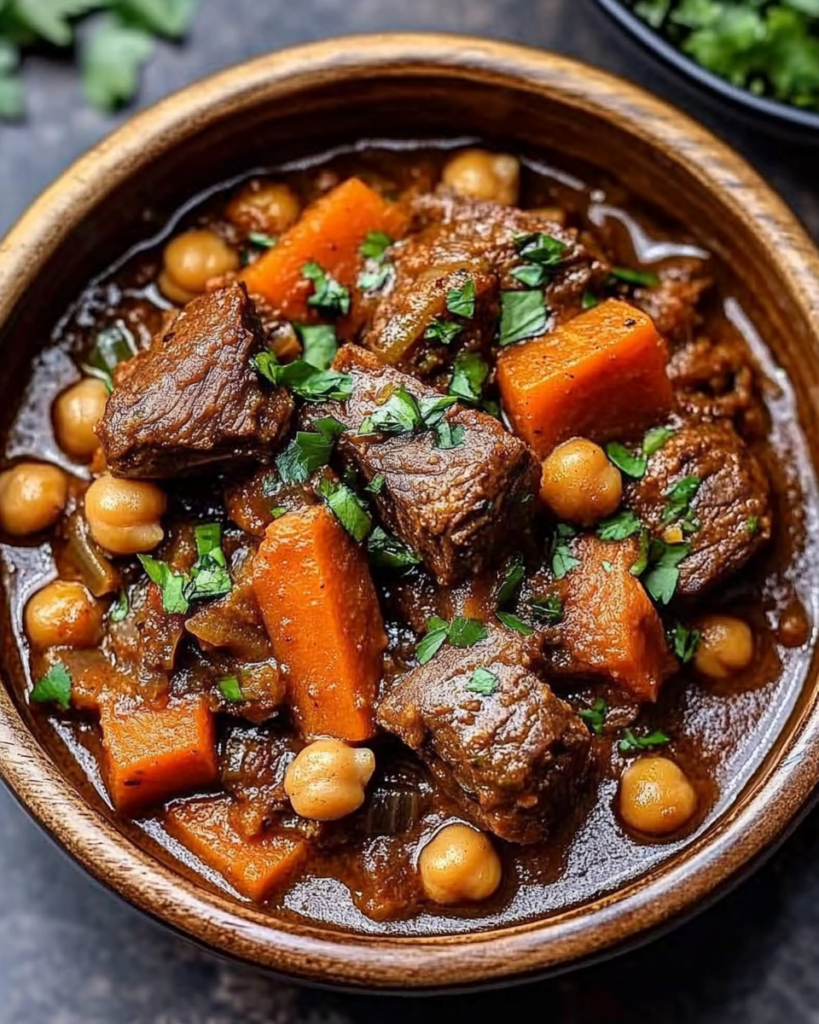 Anti-Inflammatory Moroccan Lamb Tagine with Prunes, Chickpeas & Spiced Vegetables